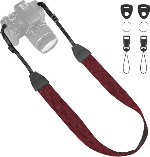 Miniatura 17 de Correa universal para cámara, correa para el cuello de la cámara, correas de hombro ajustables compatibles con Canon, Fujifilm, Nikon, Olympus