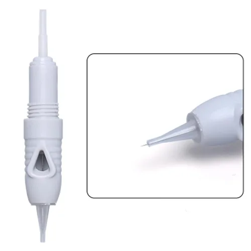 Paquete de 50 agujas de cartucho de microblading para dispositivo Charmant máquina de maquillaje permanente, bolígrafo Charme Princess Tattoo