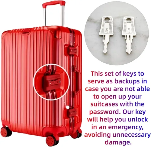 Miniatura 3 de 2 llaves de equipaje maestras 007 002 universal equipaje maleta para olvidado código de contraseña combinaciones de cerraduras de equipaje