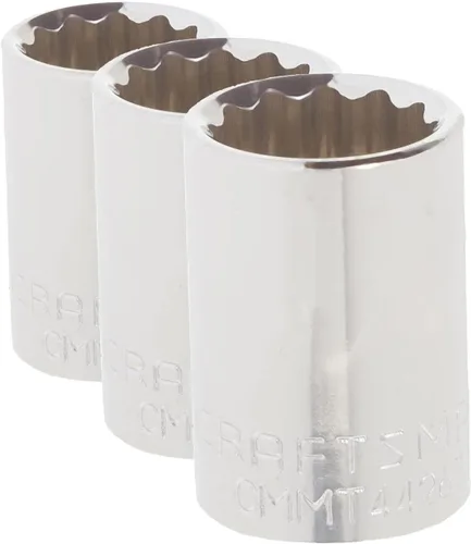 Miniatura 9 de CRAFTSMAN Llave poco profunda, métrica, accionamiento de 1/2 pulgada, 11mm, 12 puntos (CMMT44229)