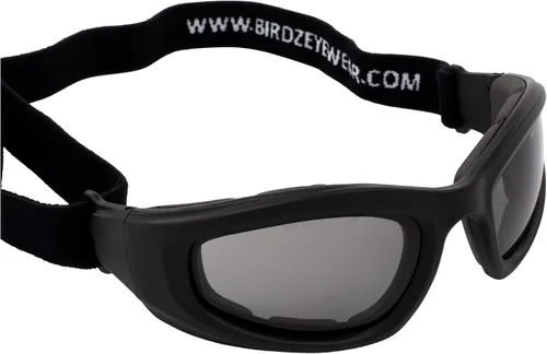 Miniatura 9 de 2 pares de gafas Birdz Eyewear Soar Safety acolchadas para motocicleta, marcos negros