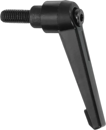 Miniatura 25 de uxcell Perillas ajustables M5 x 0.472 in, mango de rosca macho, botón de trinquete de liberación rápida, perno giratorio para maquinaria de torno