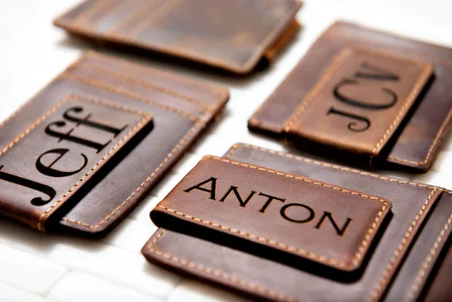 Miniatura 6 de Personalized Leather Magnetic Money Clip The Sanibel by Left Coast Original