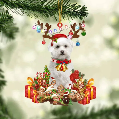 Miniatura 15 de Nazenti Adorno de Navidad personalizado de reno de Alaskan Malamute – Adorno de perro personalizado para amantes de las mascotas, acrílico plano