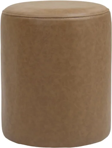 Miniatura 9 de Get Set Style Moderno otomano redondo con asiento acolchado suave, taburete multifuncional para maquillaje, reposapiés tapizado, taburete otomano