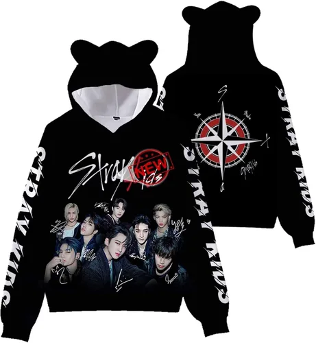Miniatura 2 de BONPUR Sudadera con capucha de manga larga con capucha, unisex, día de San Valentín