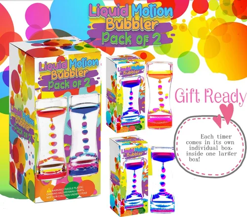 Miniatura 3 de Liquid Motion Bubbler - Juguetes sensoriales visuales para niños y adultos, juguete de burbujas grandes y relajantes, colorido juguete de arena