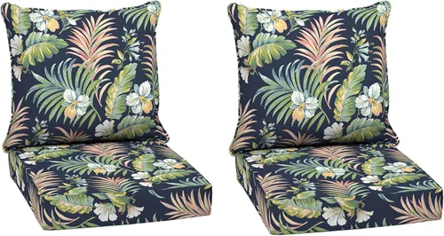 Miniatura 146 de Arden Outdoor Deep Seat Cushion Set, 24 x 24 pulgadas, Cojín para exteriores resistente al clima, a la lluvia y a la decoloración para silla, sofá
