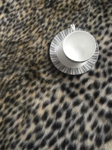 Miniatura 6 de Alfombra de piel sintética con estampado de leopardo, alfombra de piel de vaca para oficina, sala de estar, dormitorio, antideslizante, decoración