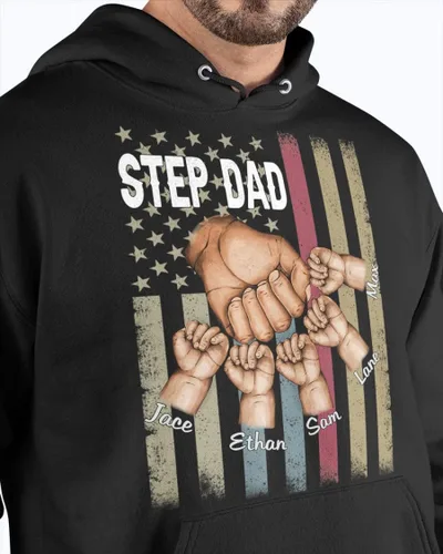 Miniatura 5 de Bandera de Estados Unidos personalizada para hombre, para el Día del Padre, 4 de julio, primer regalo para papá, Poppop Pop Pop, con nombres