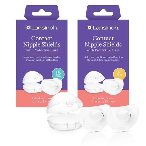 Miniatura 11 de Lansinoh Protectores de pezón de contacto para madres lactantes, protectores ultrafinos, suaves y flexibles de silicona de grado médico para pezones
