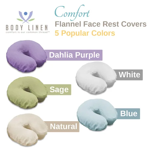 Miniatura 3 de Body Linen Fundas de franela cómodas para mesas de masaje, suaves, duraderas y ligeras, 100% franela de algodón (paquete de 5, azul)