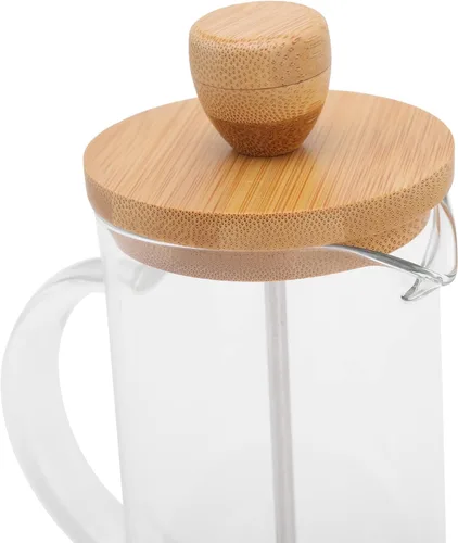 Miniatura 9 de flexman Cafetera de prensa francesa, vidrio de borosilicato de alta temperatura, acero inoxidable, prensa francesa para el hogar, oficina, al aire