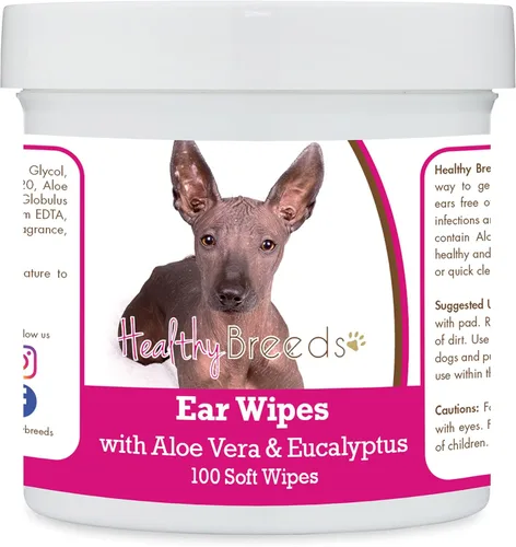 Miniatura 105 de Healthy Breeds Pastor alemán, silla de montar, toallitas de limpieza de oídos con aloe y eucalipto para perros, 100