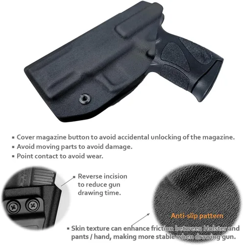Miniatura 4 de Funda para arma Taurus G2C, Kydex IWB personalizada: Taurus G2C 9mm y pistola Millennium PT111 G2 / PT140 - Portador oculto en la cintura