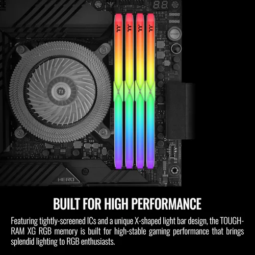 Miniatura 3 de Thermaltake TOUGHRAM XG RGB Blanco DDR4 3600MHz 64GB C18 (32GB x 2) 16.8 millones de colores RGB Alexa/Razer Chroma/5V Tarjeta madre Sincable RGB
