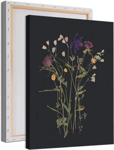 Miniatura 8 de Lienzo de diente de león en blanco y negro, diseño vintage de diente de león, póster de plantas en blanco y negro, pintura de lienzo de flores