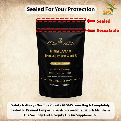 Miniatura 6 de Shilajit en polvo puro del Himalaya, sin rellenos, Shilajit de grado dorado con ácido fúlvico y más de 85 oligominerales, suplemento natural 100%