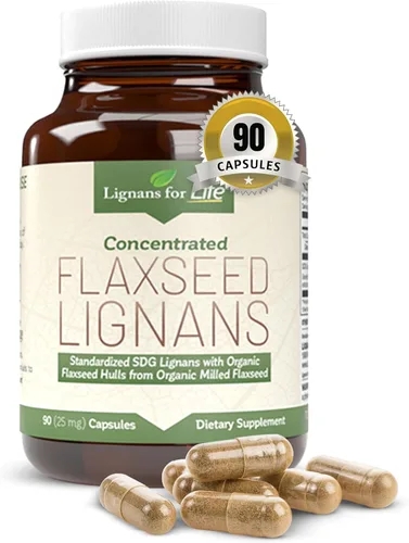 Lignans For Life Linaza y SDG - Ácidos grasos Omega 3, antioxidantes de fibra - Ayuda a mejorar el pelaje brillante, la salud digestiva y cardíaca,