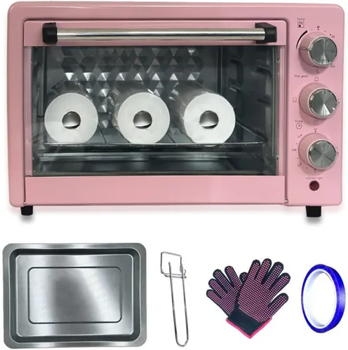 KAVIAT Máquina de horno de sublimación con cinta térmica, guantes, horno de convección de 1500 W 22L 110 V para sublimación en blanco, tazas, vasos,