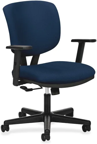 Miniatura 4 de HON Volt - Silla de trabajo con respaldo bajo, silla tapizada para computadora para escritorio de oficina, color azul (H701)