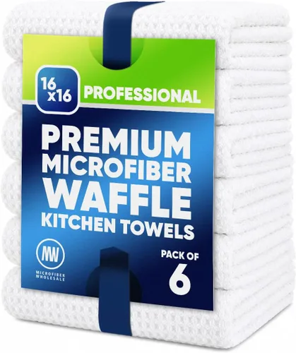 Miniatura 11 de Microfiber Wholesale Sublimation Blanks - Toallas de microfibra de 16 x 24 pulgadas, tejido de gofre prémium para cocina, espacios en blanco