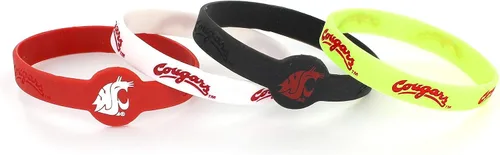 Miniatura 16 de aminco NCAA unisex-adult Silicone Bracelet (4-Pack)