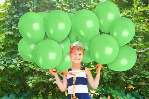 Miniatura 6 de Treasures Gifted - Globos de un solo color mate, Verde claro