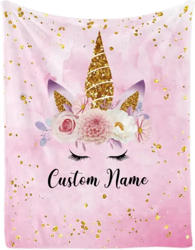 Miniatura 25 de Manta de bebé de elefante personalizada con nombre para niño, manta de nombre personalizada para niño recién nacido, manta de franela suave, regalo