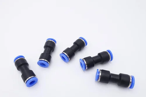 Miniatura 16 de Empuje para conectar, tubo de 1/2 pulgada de diámetro exterior x tubo de 1/4 pulgadas, conector de dos vías de unión recta de aire neumático