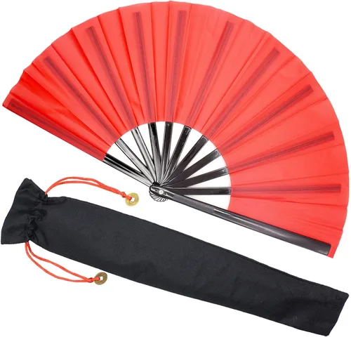 Miniatura 7 de Zolee Ventilador grande para baile de línea - Ventilador de mano plegable de botas en el suelo - Ventilador de mano plegable chino de Tai Chi Kung