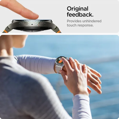 Miniatura 5 de Spigen Protector de pantalla de vidrio templado [GlasTR EZ FIT] diseñado para Galaxy Watch 7 (40mm) - Paquete de 2