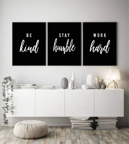Miniatura 10 de Póster de 3 piezas con texto en inglés "Love Always Wins" (Love Always Wins), diseño de pared blanco y negro, arte de pared, pintura en lienzo