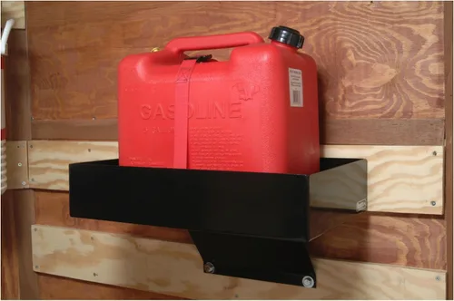 Miniatura 10 de Buyers Products LT30 Estante para contenedores de gas para camiones y remolques abiertos y cerrados, soporte para latas de 2.5/5 galones, fabricado