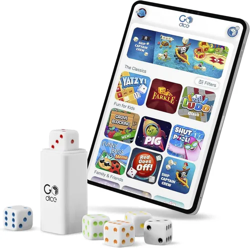 Miniatura 5 de GoDice Paquete completo - 6 dados inteligentes conectados. Trae los mejores juegos de dados de todos los tiempos al siglo XXI. Juegos educativos