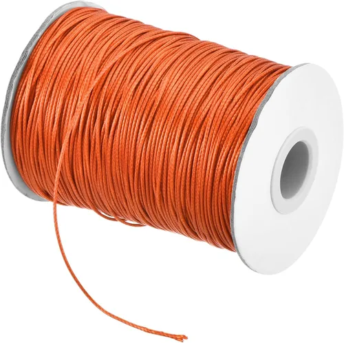 Miniatura 12 de MECCANIXITY Cordón encerado de poliéster encerado de 0.031 in, cuerda de cera de 175 yardas para hacer pulseras, collares, cuentas, joyería y Caqui