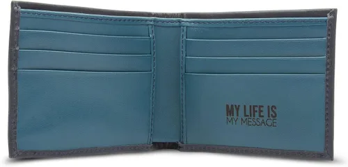Miniatura 4 de AC ARTURO CALLE Cartera de cuero para hombre clásica, RFID Bifold, New England Azul, Classic