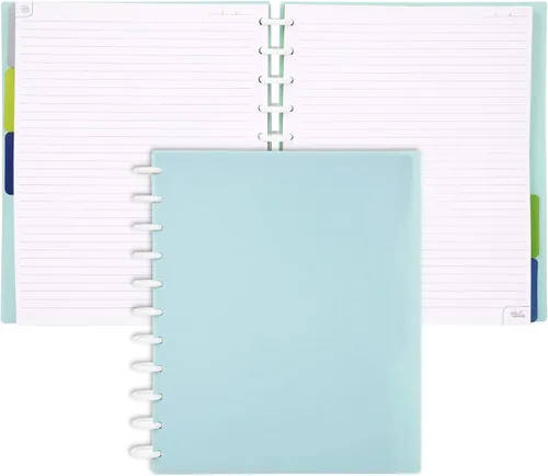 Miniatura 72 de Talia - Cuadernos de notas con tapas, planificador, personalizables, (Azul de Verano, Junior (5.5 pulgadas x 8.5 pulgadas)) Azul verano