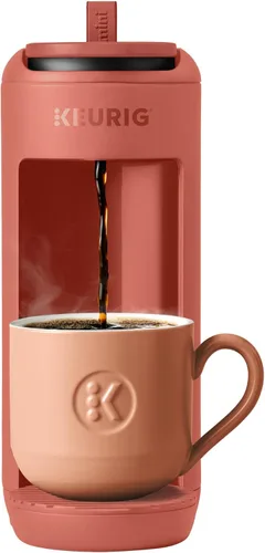 Keurig K-Mini Mate Cafetera de Una Sola Porción – Ultracompacta de 4" de Ancho, Compatible con Taza de Viaje, Regalo Ideal para Fiestas para Piedras