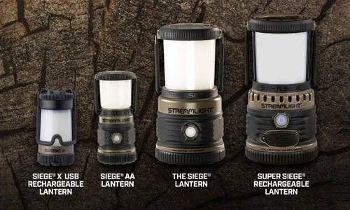 Miniatura 4 de Linterna Streamlight 44941 Siege AA de 200 lúmenes con LEDs blancos y rojos para acampar y emergencias, color Coyote LED blanco y rojo