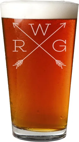 Vaso de cerveza grabado personalizado de 16 onzas, regalos de Navidad grabados personalizados para hombres, regalos de cumpleaños para papá, regalos