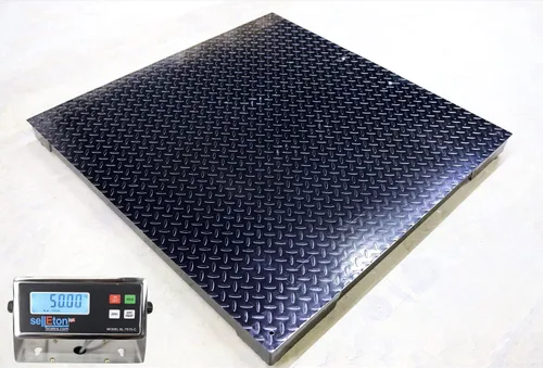 Liberty Scales Báscula de piso industrial resistente de 48 x 48 pulgadas, báscula digital precisa para pesaje de almacén o envío (10,000 libras x 1