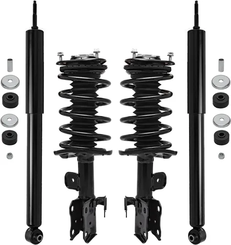 Miniatura 82 de Detroit Axle - Puntales y Amortiguadores para Chevy Traverse Buick Enclave GMC Acadia Saturn Outlook 2007-2012, 2 puntales delanteros con resorte