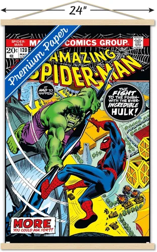 Miniatura 3 de Trends International Marvel Comics - Póster de pared Amazing Spider-Man #120, 22.375 x 34 pulgadas, paquete de impresión premium y colgador
