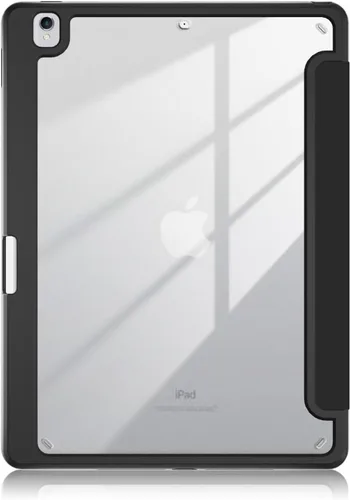 Miniatura 9 de Para Apple iPad de 9ª/8ª/7ª generación de 10.2 pulgadas (2021/2020/2019), cubierta trasera transparente de TPU a prueba de golpes