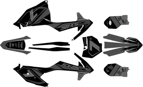 Miniatura 5 de Kit de gráficos para KTM 85SX SX85 (2018-2023) Bash Series Naranja 21 Mil-Dirt Pit Bike Calcomanías de motocicleta, calcomanía de carreras