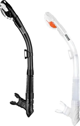 Miniatura 22 de Aegend - Esnórquel seco para buceo para adultos y jóvenes - Equipo de snorkel con válvula seca superior, perfecto para snorkel, buceo libre, Verde