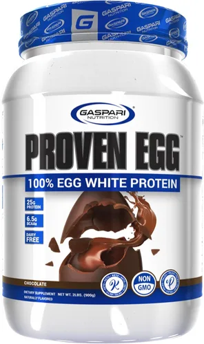 Gaspari Nutrition Huevo probado, 100% clara de huevo en polvo, 0.88 oz de proteína, apto para dieta cetogénica, sin lácteos, lactosa y soja (2