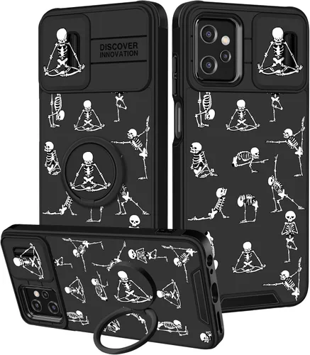 Miniatura 58 de para Moto G 5G 2023 funda - Cubierta de teléfono linda con corazón para mujeres y niñas, diseño único negro con cubierta deslizante para la cámara