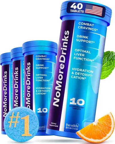 Miniatura 12 de Suplemento Anti Antojos de Alcohol NoMoreDrinks Desintoxicación del Hígado y Combate Antojos Apoyo Energético Bebida de Reemplazo de Alcohol